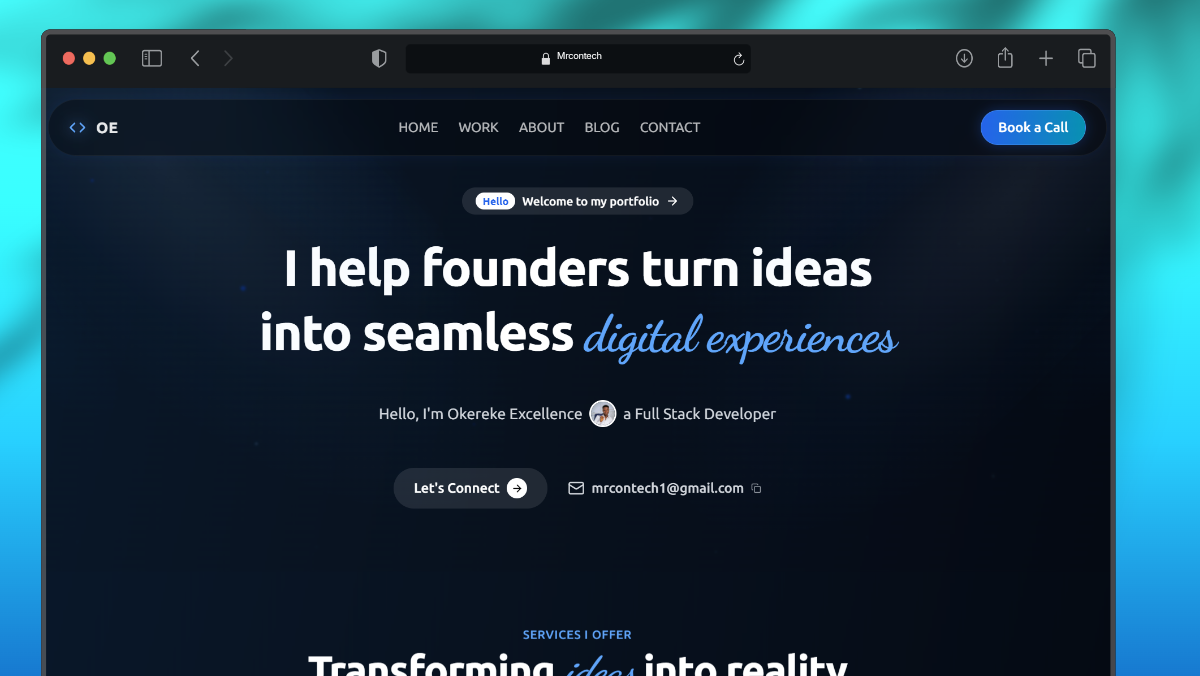 Portfolio Development View